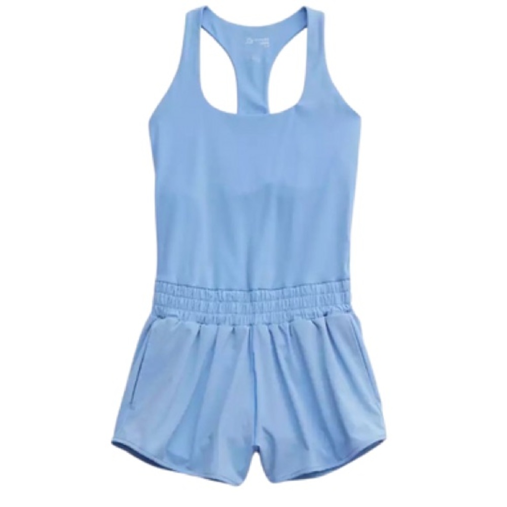 Offline Aerie Light Blue Hot Stuff Athletic Romper